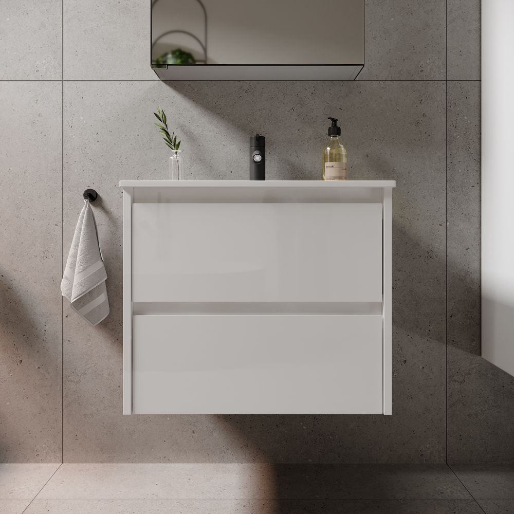 Тумба подвесная Sancos Либра (Libra) LB60W 59х45х50  (белый глянцевый)