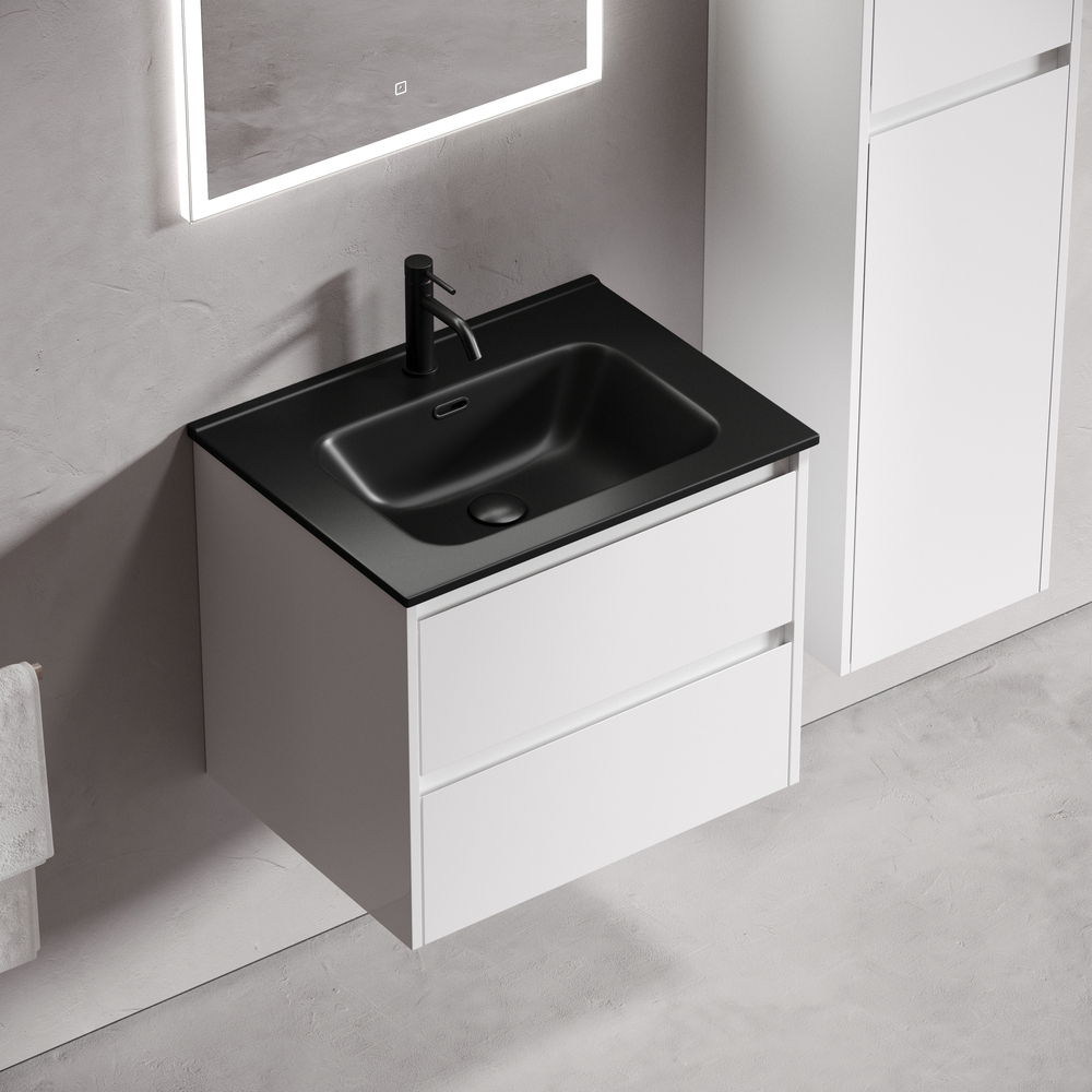 Тумба подвесная Sancos Либра (Libra) LB60W 59х45х50  (белый глянцевый)