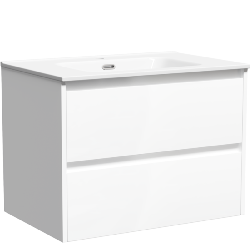 Тумба подвесная Sancos Либра (Libra) LB70W 69х45х50 (белый глянцевый)