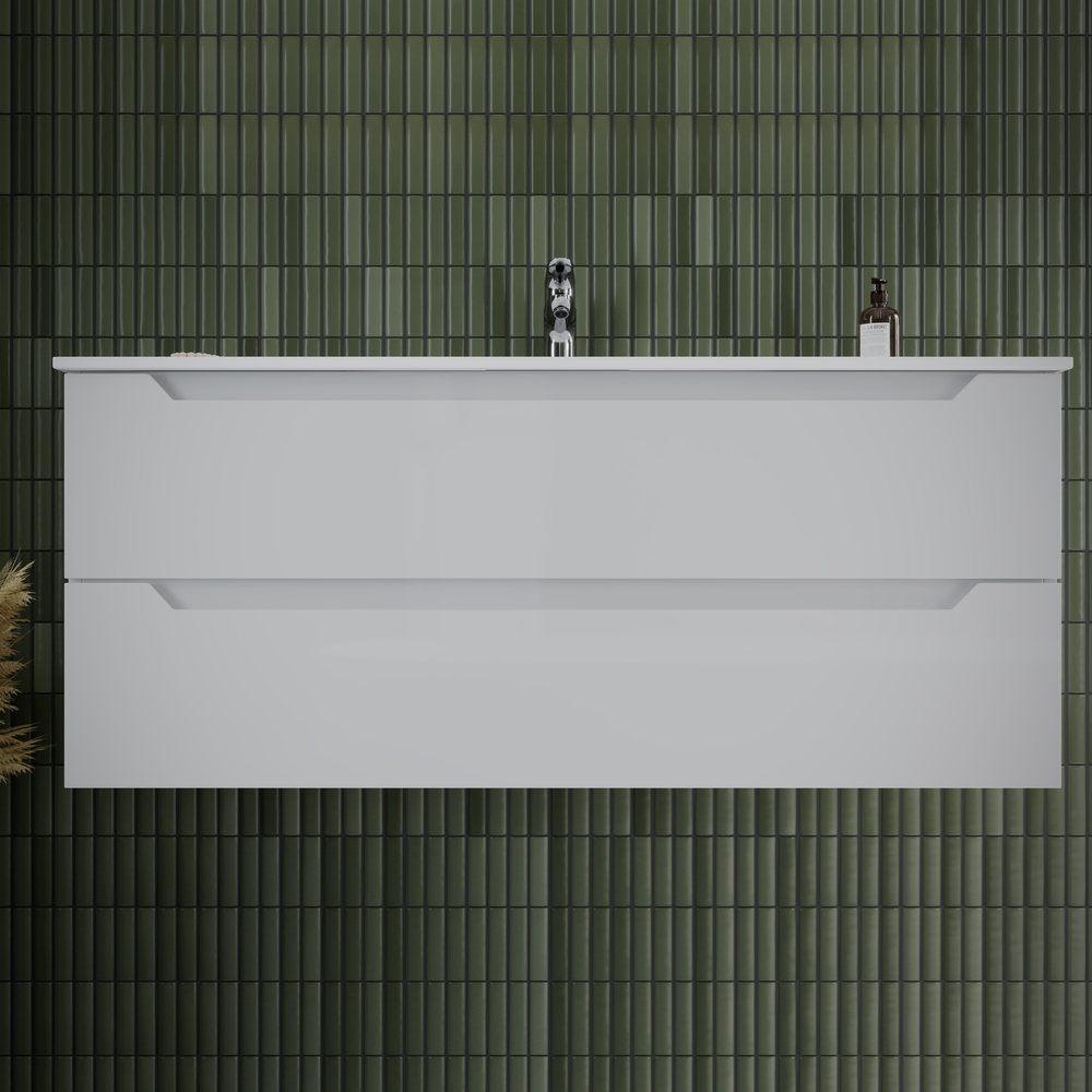 Тумба подвесная Sancos Norma 2.0 NR2.0120-1W 119х45х50 (белый), глянец