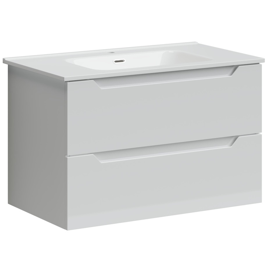 Тумба подвесная Sancos Norma 2.0 NR2.080W 79х45х50 (белый), глянец