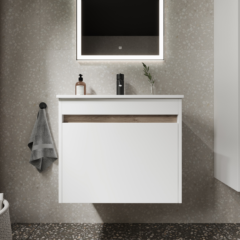 Тумба подвесная Sancos Smart SM60W 59х45х50 (белый), глянец
