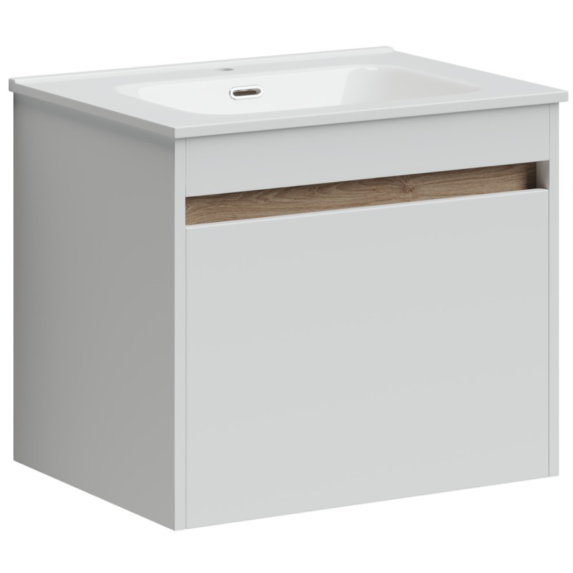 Тумба подвесная Sancos Smart SM60W 59х45х50 (белый), глянец