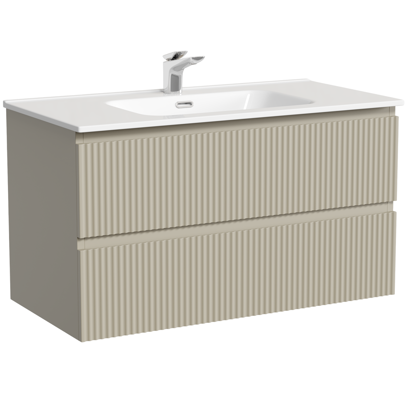 Тумба подвесная Sancos Сноб Р (Snob R) SNR90CE 89х44.5х50 (бежевый матовый)