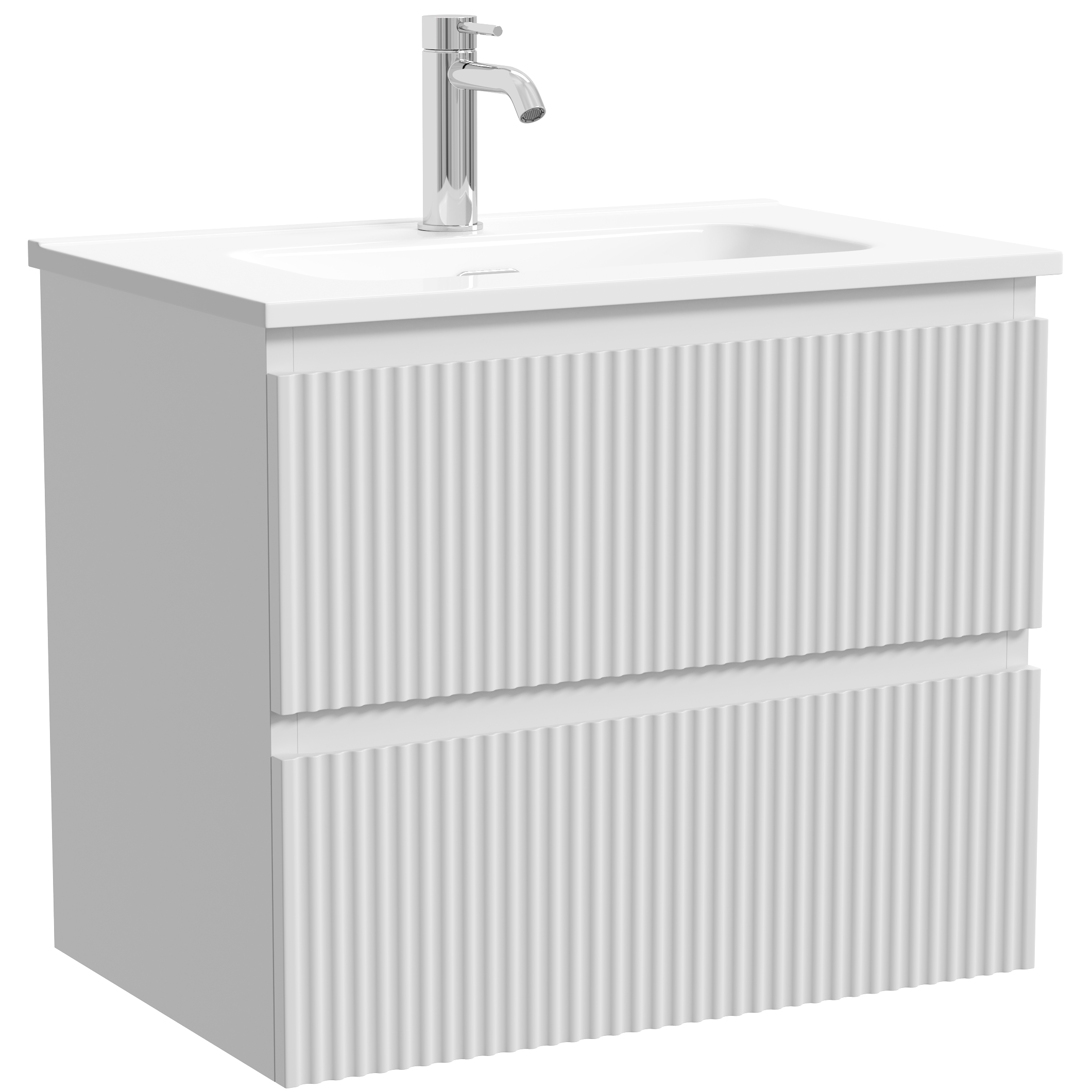 Тумба подвесная Sancos Сноб Р (Snob R) SNR60/39W 59х39х50 (белый матовый)