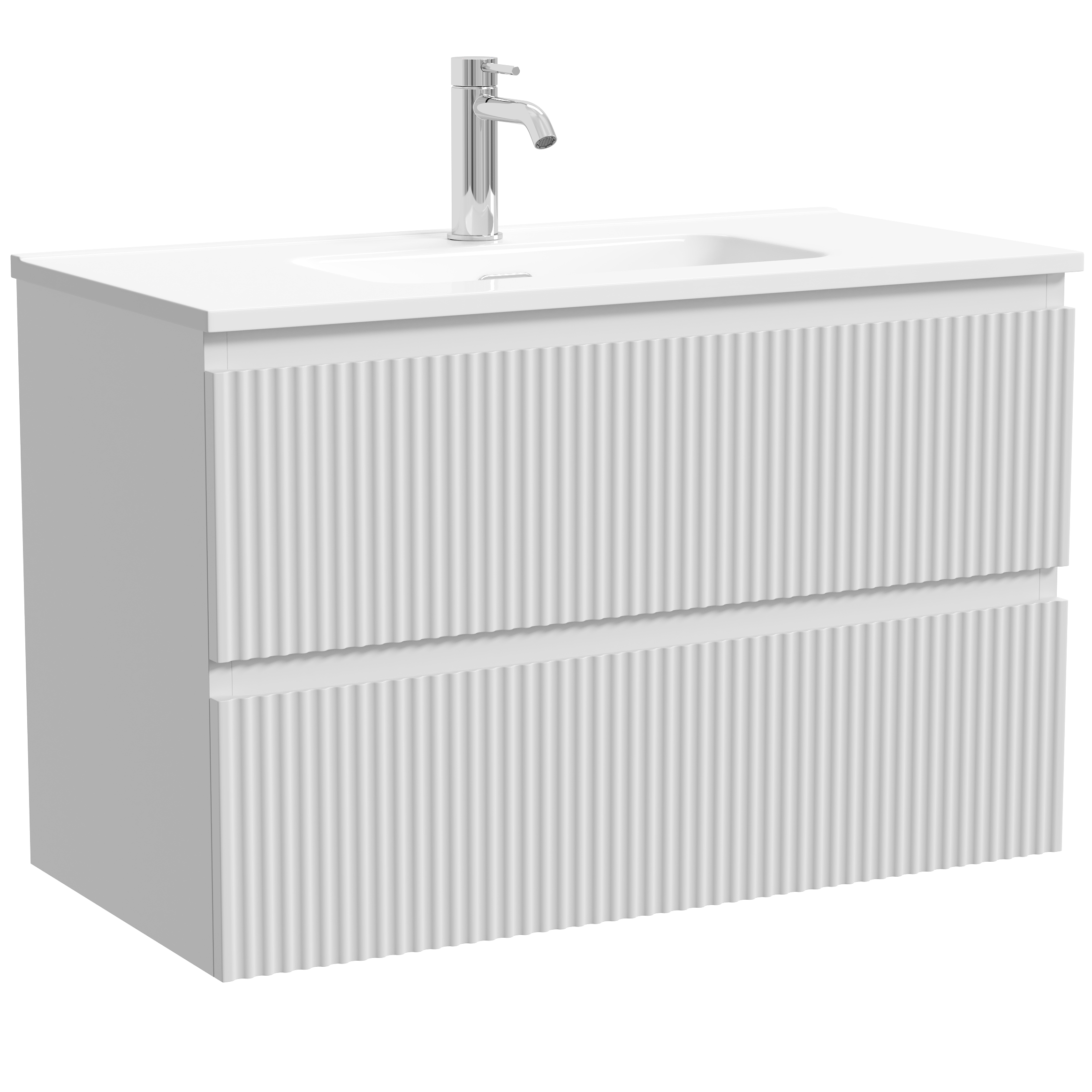 Тумба подвесная Sancos Сноб Р (Snob R) SNR80/39W 79х39х50 (белый матовый)