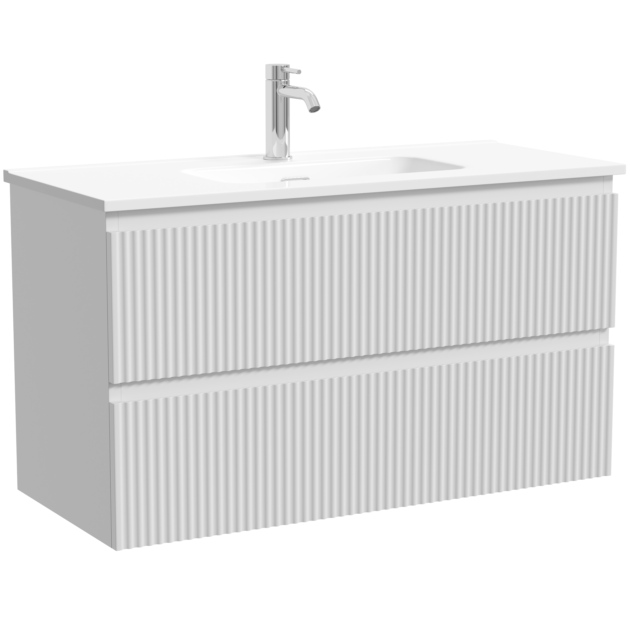 Тумба подвесная Sancos Сноб Р (Snob R) SNR90/39W 89х39х50 (белый матовый)