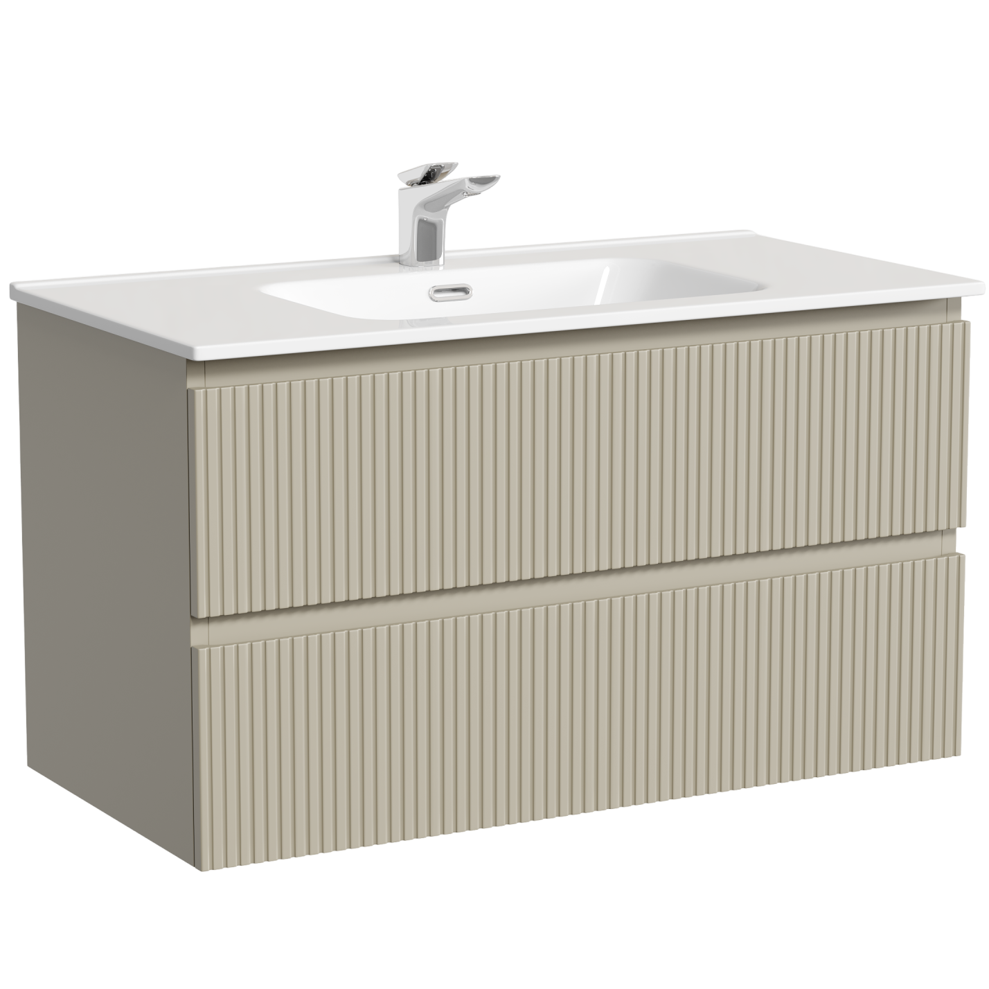 Тумба подвесная Sancos Snob T / Сноб Т SNT90CE 89х44.5х50 (бежевый матовый)