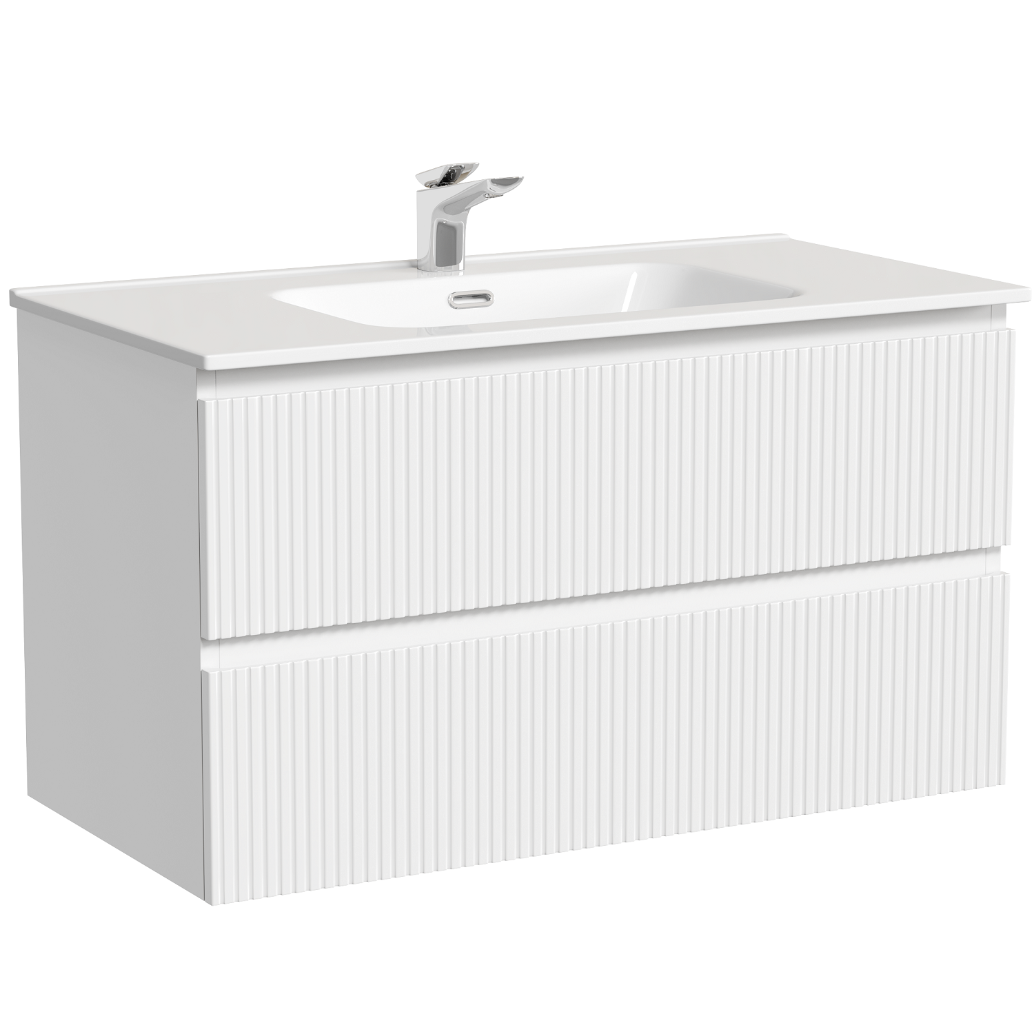 Тумба подвесная Sancos Snob T / Сноб Т SNT90W 89х44.5х50 (белый матовый)