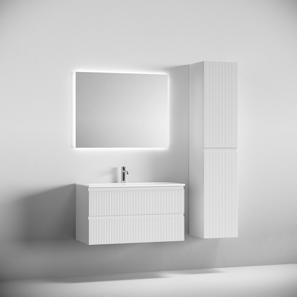 Тумба подвесная Sancos Snob T / Сноб Т SNT90W 89х44.5х50 (белый матовый)