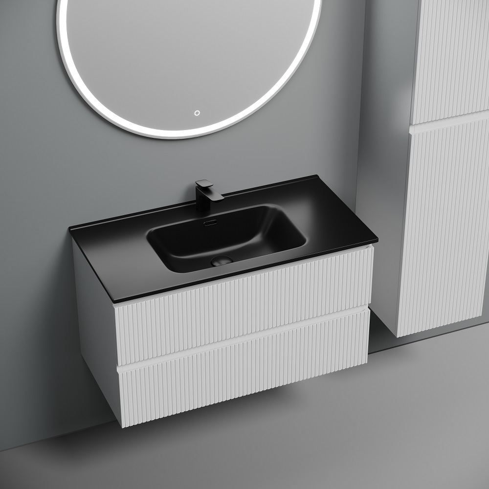Тумба подвесная Sancos Snob T / Сноб Т SNT90W 89х44.5х50 (белый матовый)
