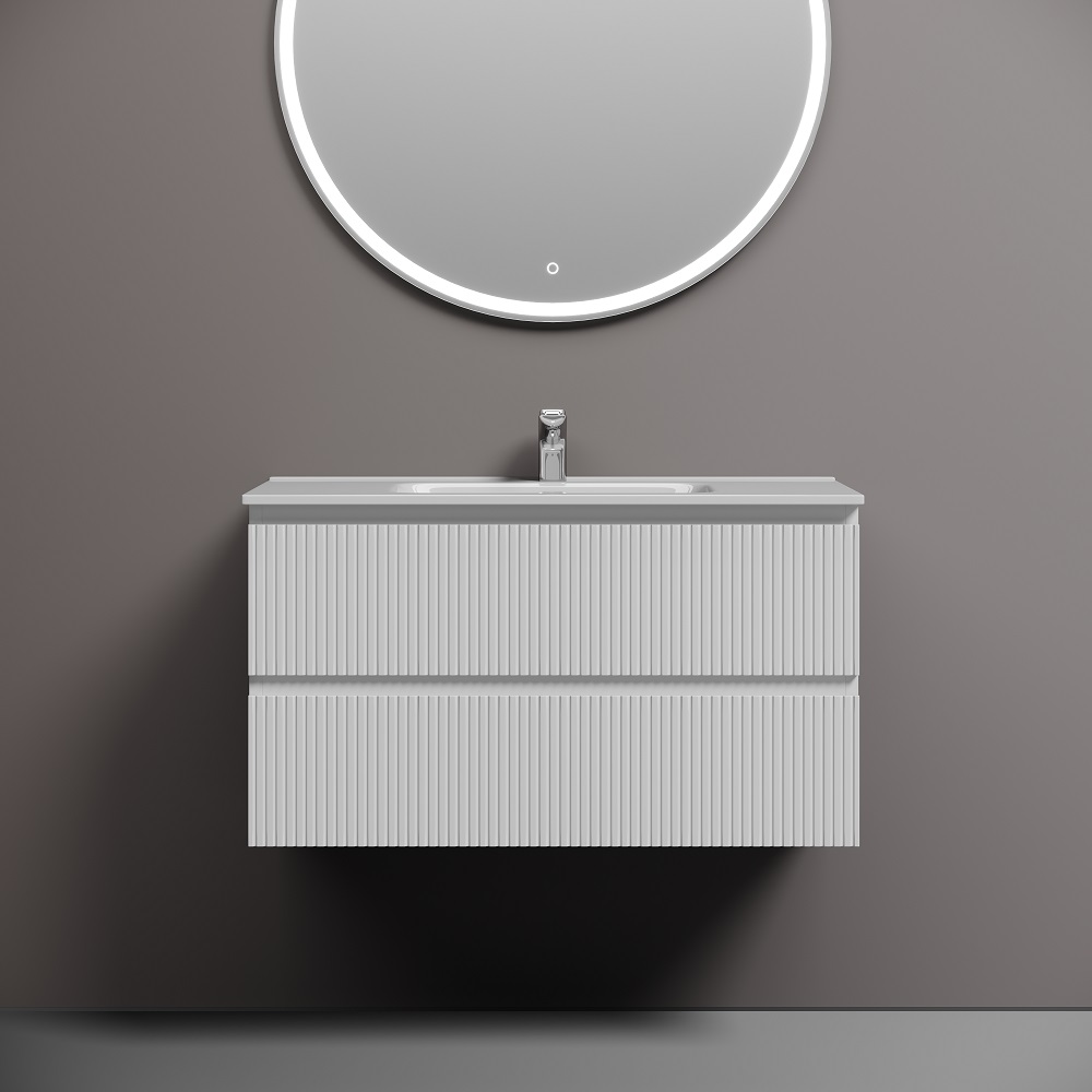 Тумба подвесная Sancos Snob T / Сноб Т SNT90W 89х44.5х50 (белый матовый)