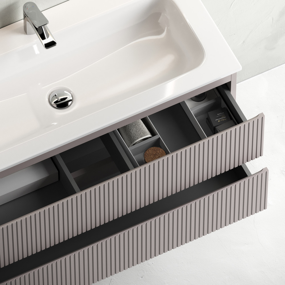 Тумба подвесная Sancos Snob T / Сноб Т SNT100SM 99.5х44.5х50 (пыльная роза)