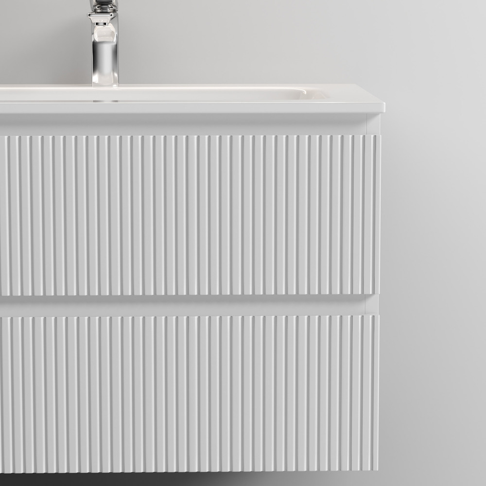 Тумба подвесная Sancos Snob T / Сноб Т  SNT100W 99.5х44.5х50 (белый матовый)