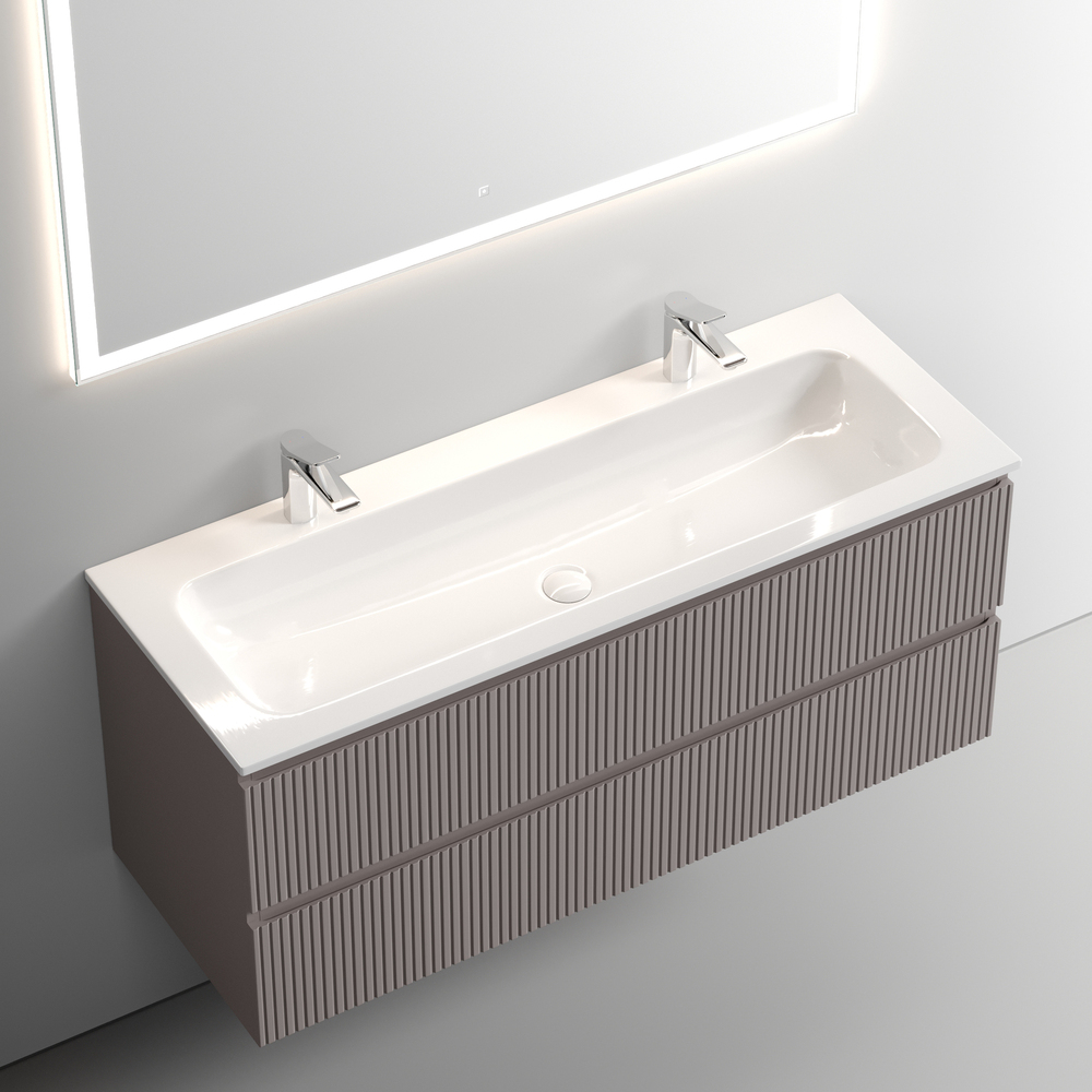 Тумба подвесная Sancos Snob T / Сноб Т SNT120SM 119.5х44.5х50 (пыльная роза)