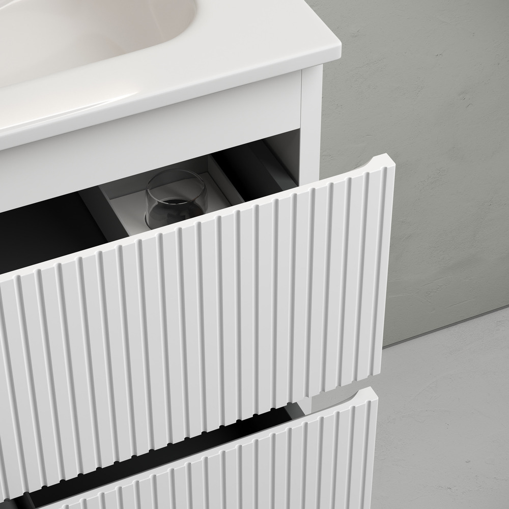 Тумба подвесная Sancos Snob T / Сноб Т SNT80W 79х44.5х50 (белый матовый)