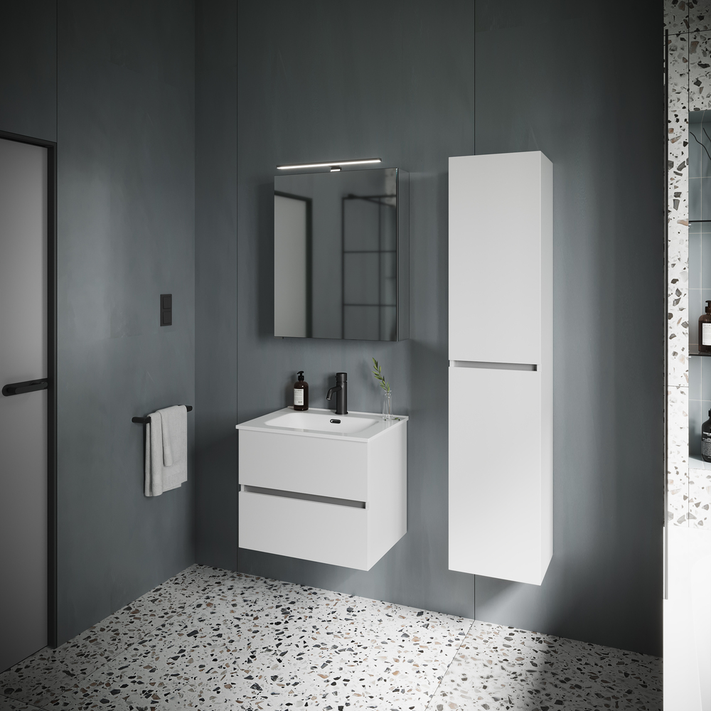 Тумба подвесная Sancos Urban UR60W 59х45х55 (белый), глянец