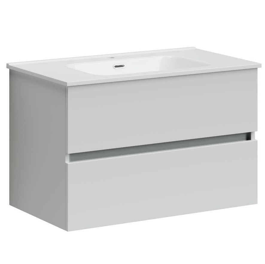 Тумба подвесная Sancos Urban UR80W 79х45х55 (белый), глянец
