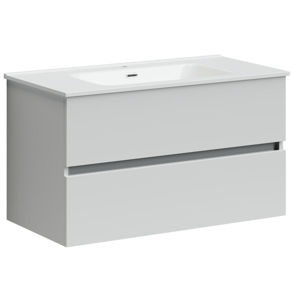 Тумба подвесная Sancos Urban UR90W 89х45х55 (белый), глянец