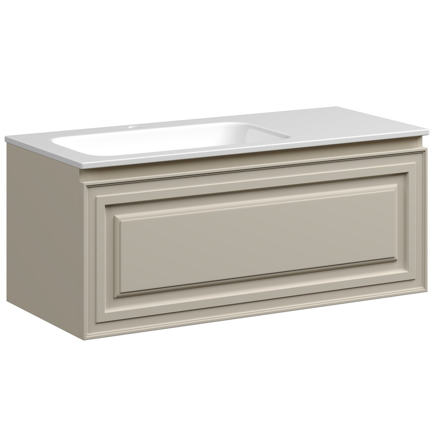 Тумба подвесная Sancos Very VR100LCE 99.5х44.5х40.6 (Beige Soft), левая