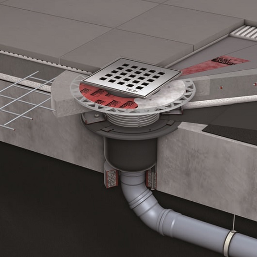Удлинитель трапа с универсальным фланцем Seal System Tece TECEdrainpoint S 3660005