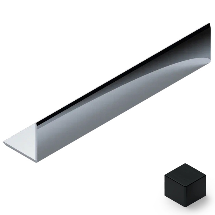 Угол 30x30 мм алюминий Neexy PV65-18 (черный матовый), 2.7 м.