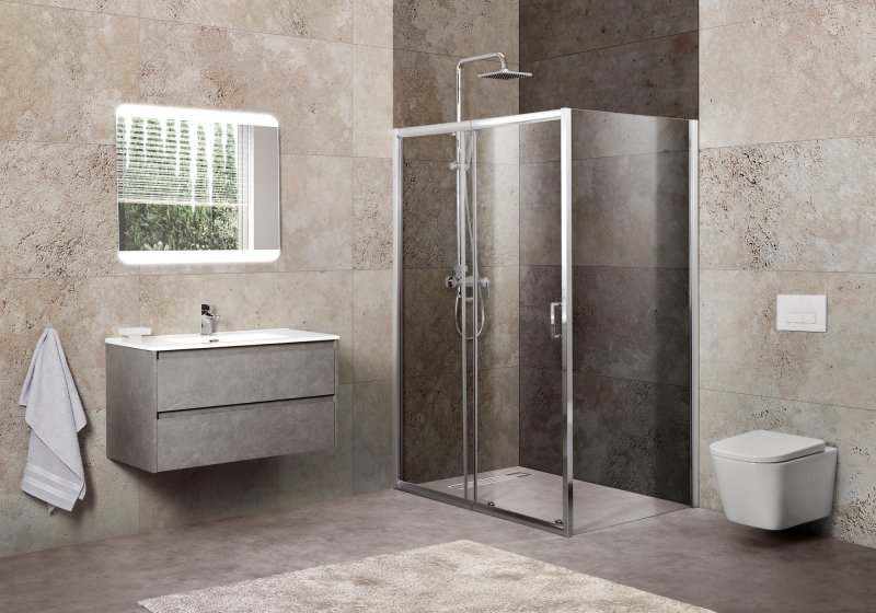 Душевой уголок BelBagno Unique UNIQUE-AH-1-100/115-80-C-Cr 115x80