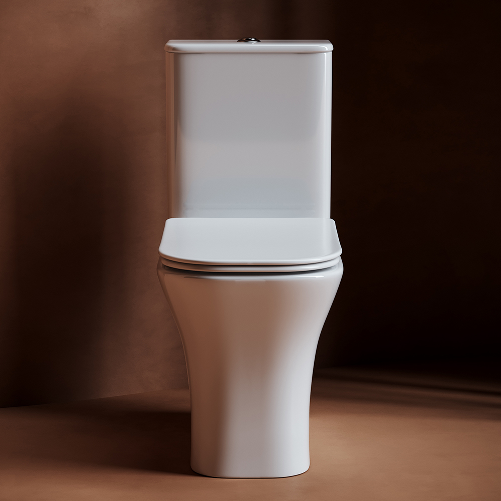 Унитаз напольный Ceramica Nova Alfa CN9002 65х34 с креплением и сиденьем (белый)
