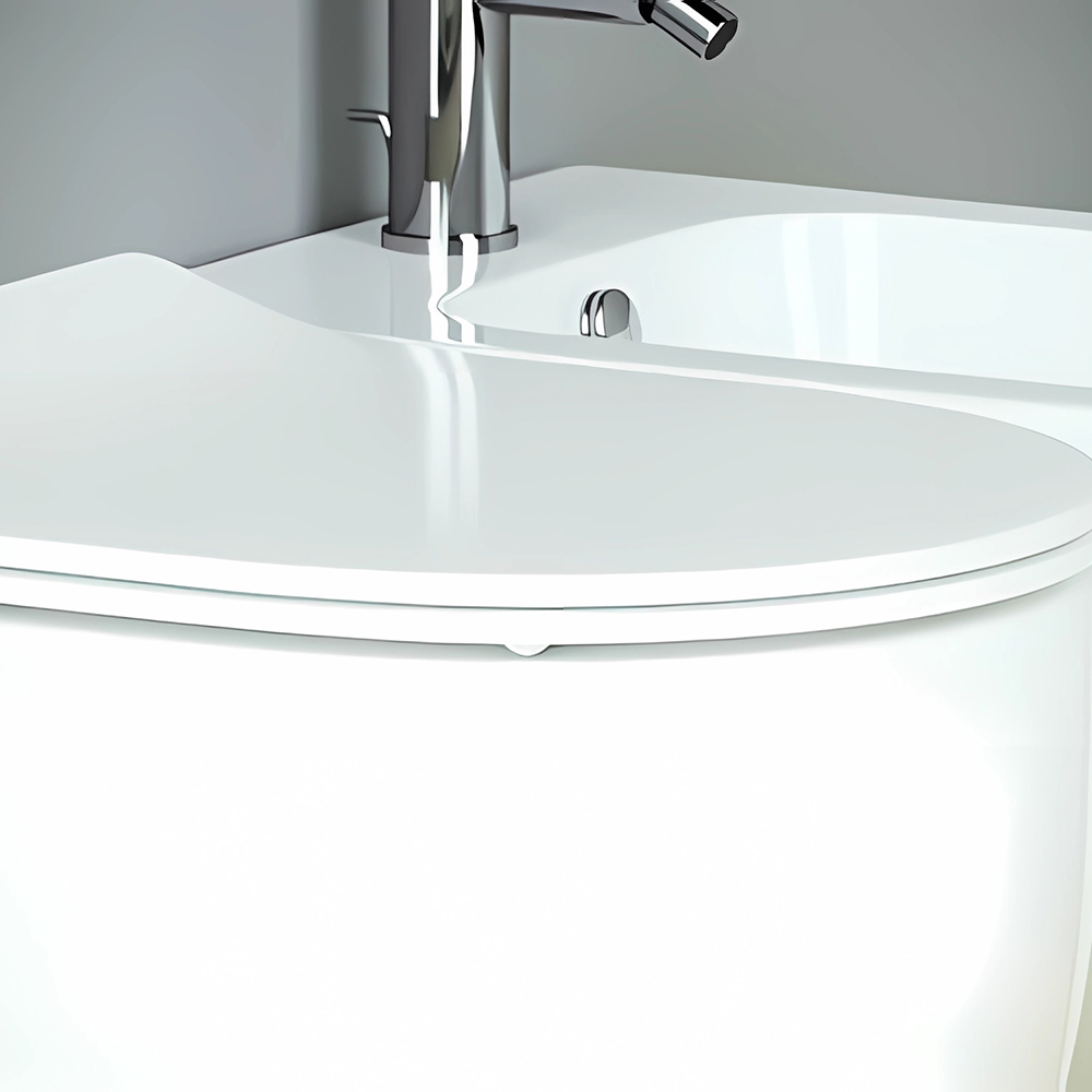 Унитаз напольный Ceramica Nova Metropol CN4004 57х36 с сиденьем и креплением (белый)