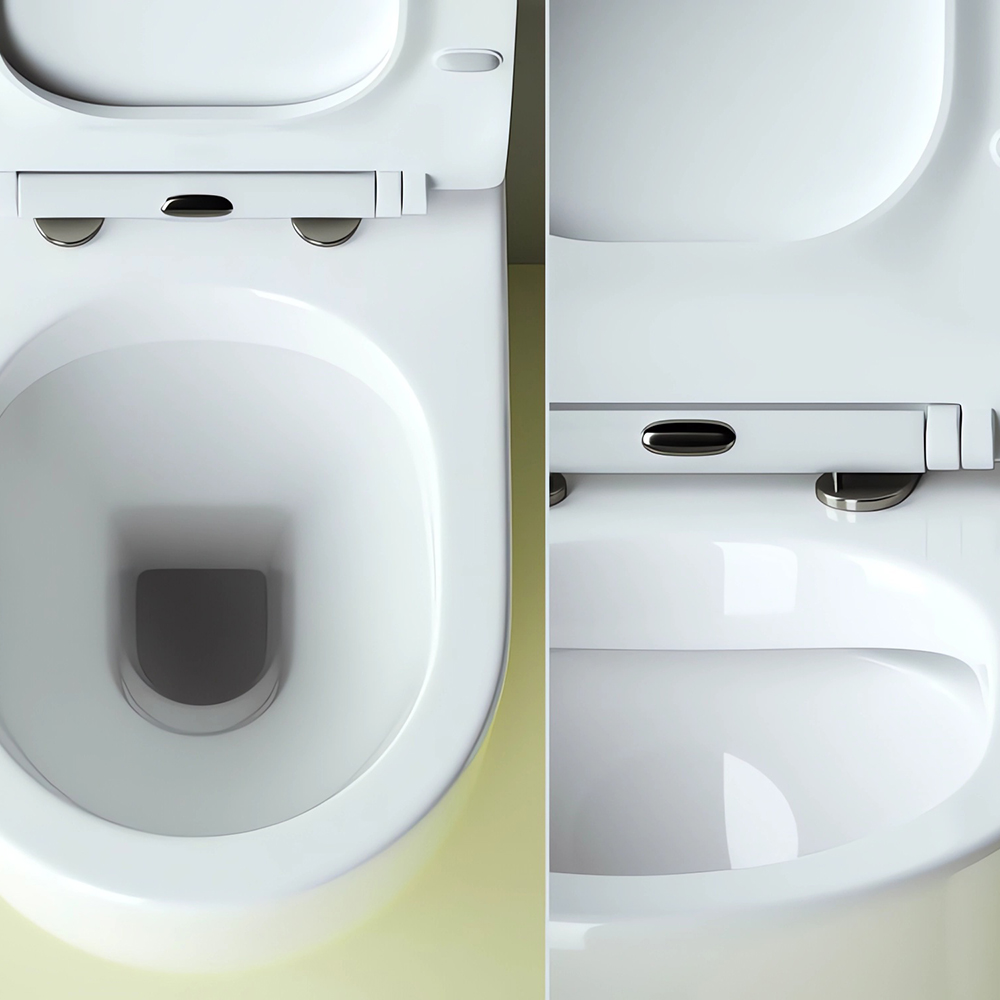 Унитаз напольный Ceramica Nova Metropol CN4004 57х36 с сиденьем и креплением (белый)