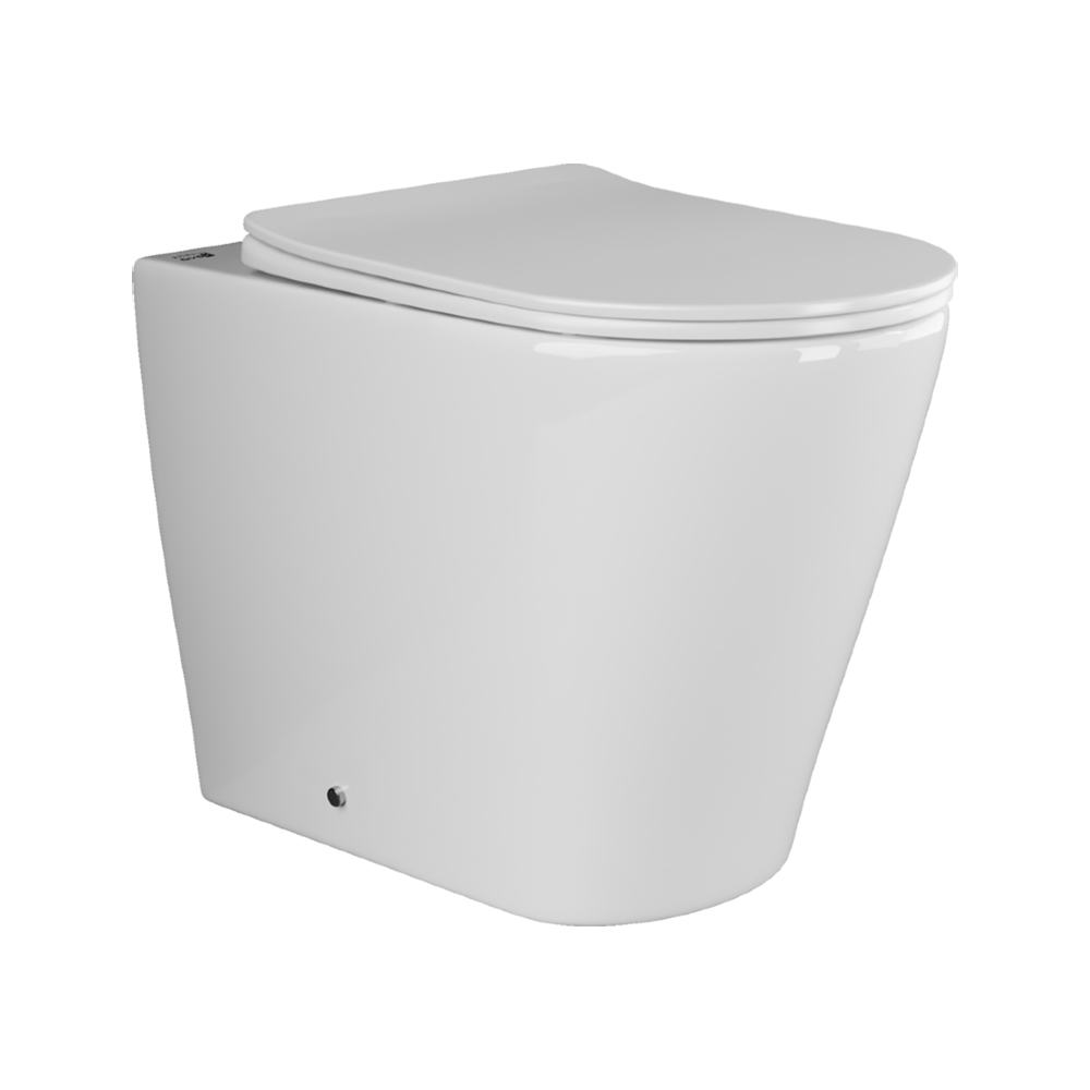 Унитаз напольный Ceramica Nova HighLight Rimless CN1812 56x36 с сиденьем и креплением (белый)