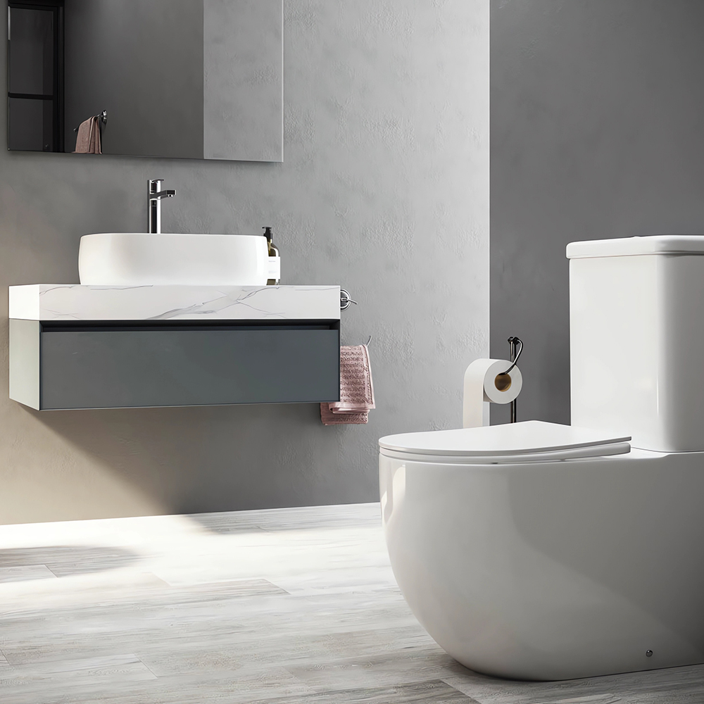 Унитаз напольный Ceramica Nova Mia Rimless CN1801-B 62х36 с сиденьем-крышкой с микролифтом, без бачка (белый)
