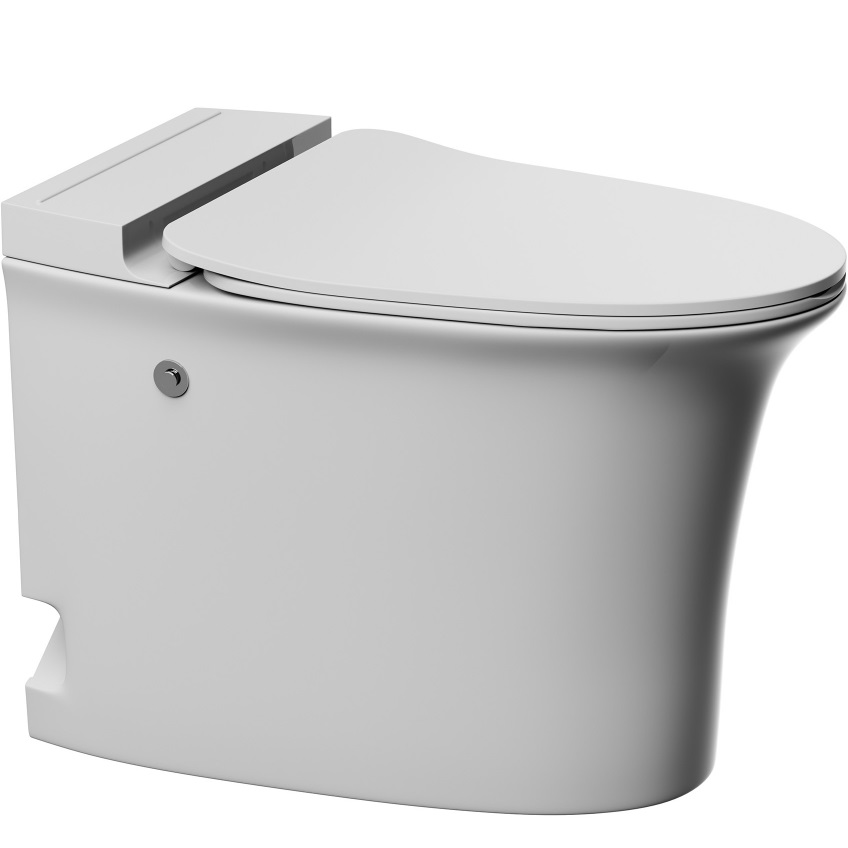 Унитаз напольный с импульсным смывом Abber Bequem AC1125P 62.5x38x40 (белый)