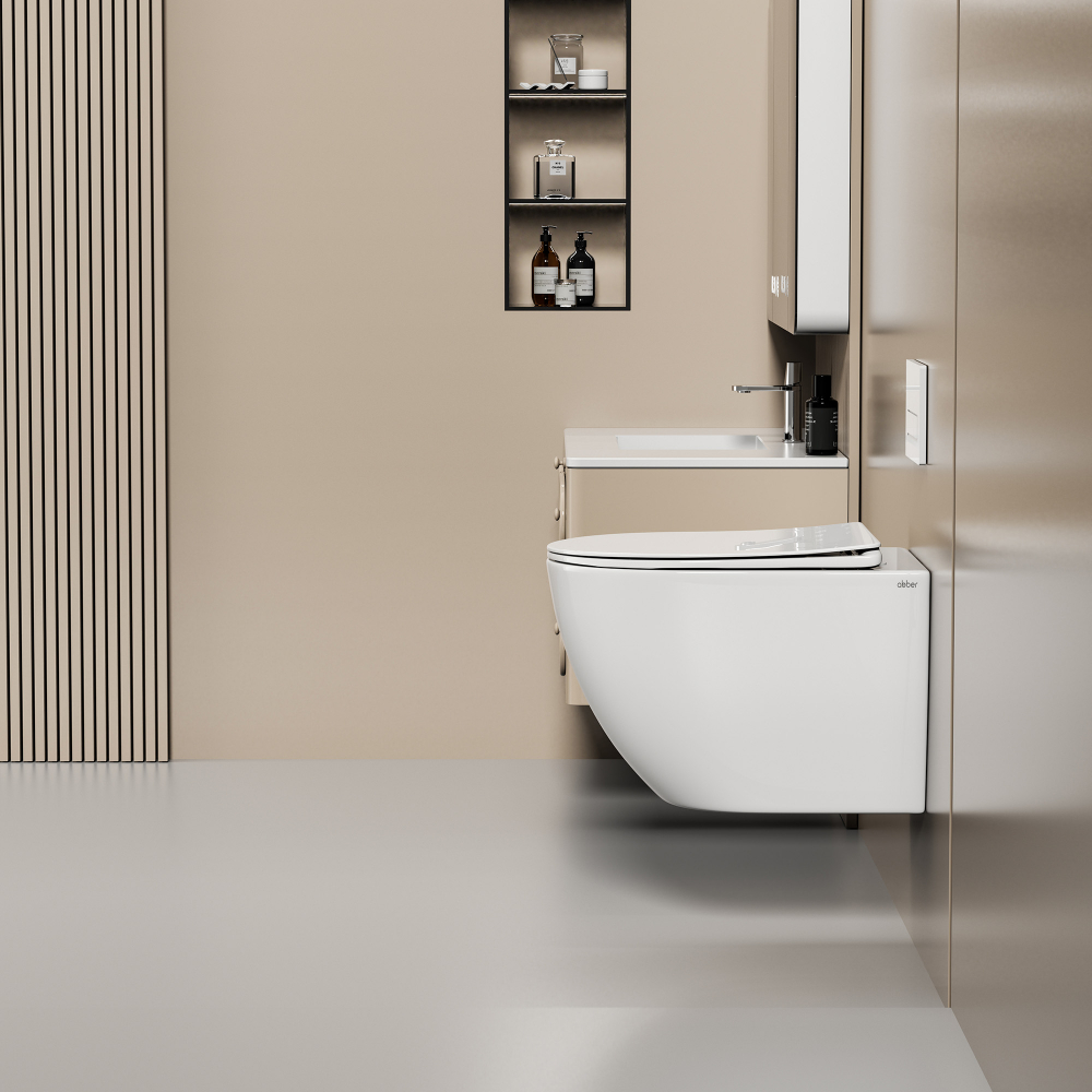 Унитаз подвесной Abber Ultra AC1301 51.5x36x36 (белый)