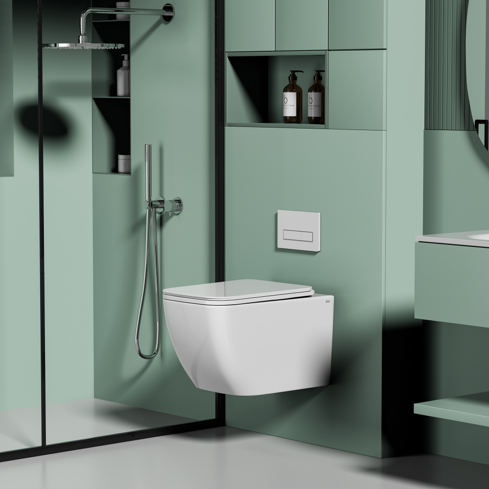 Унитаз подвесной Abber Ultra AC1303 52x32x32 (белый)