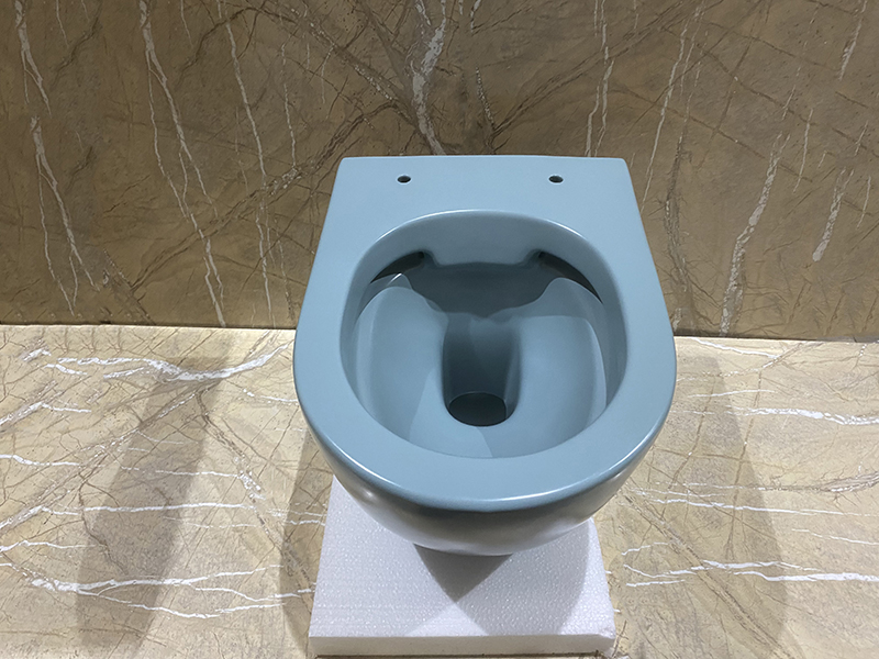 Унитаз подвесной безободковый CeramaLux N 2197MLG 49x37 (зеленый) с микролифтом