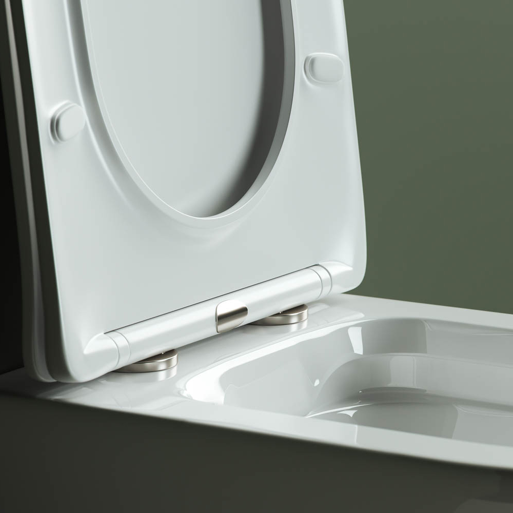 Унитаз подвесной Ceramica Nova HighLight Rimless CN1804 52x35  с сиденьем (белый)