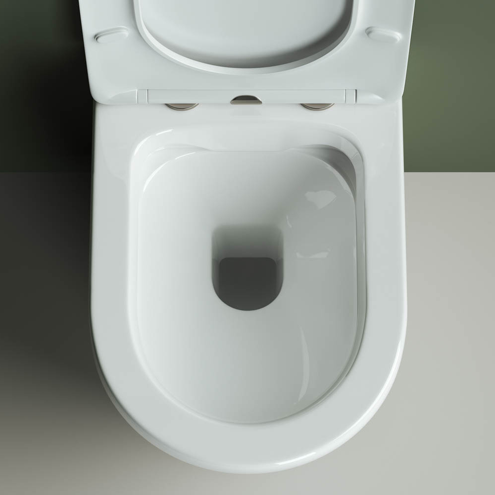 Унитаз подвесной Ceramica Nova HighLight Rimless CN1804 52x35  с сиденьем (белый)