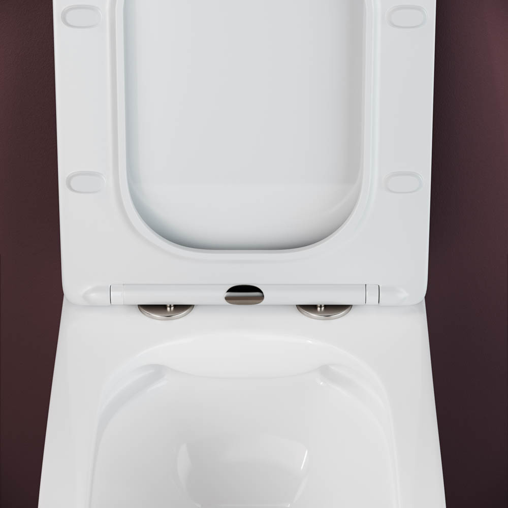 Унитаз подвесной Ceramica Nova Metric CN3007 51х34.5 с сиденьем и креплением (белый)