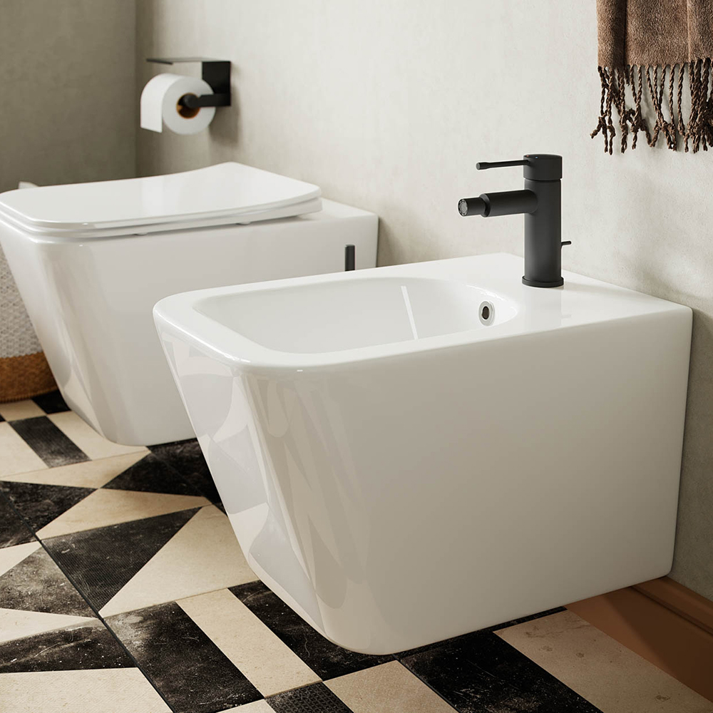 Унитаз подвесной Ceramica Nova Metric CN3007 51х34.5 с сиденьем и креплением (белый)