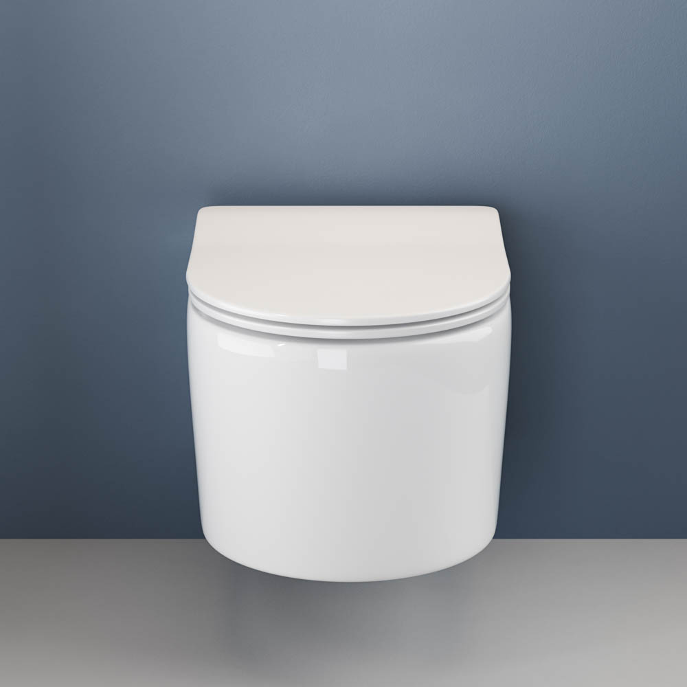 Унитаз подвесной Ceramica Nova Moments CN3003 49х37 с сиденьем и креплением (белый)