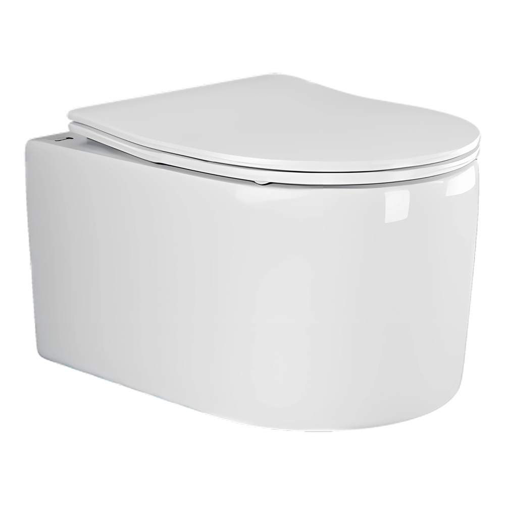 Унитаз подвесной Ceramica Nova Moments CN3003 49х37 с сиденьем и креплением (белый)
