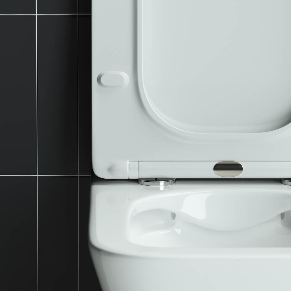 Унитаз подвесной Ceramica Nova Mono CN1902 50х35 с сиденьем и креплением (белый) 