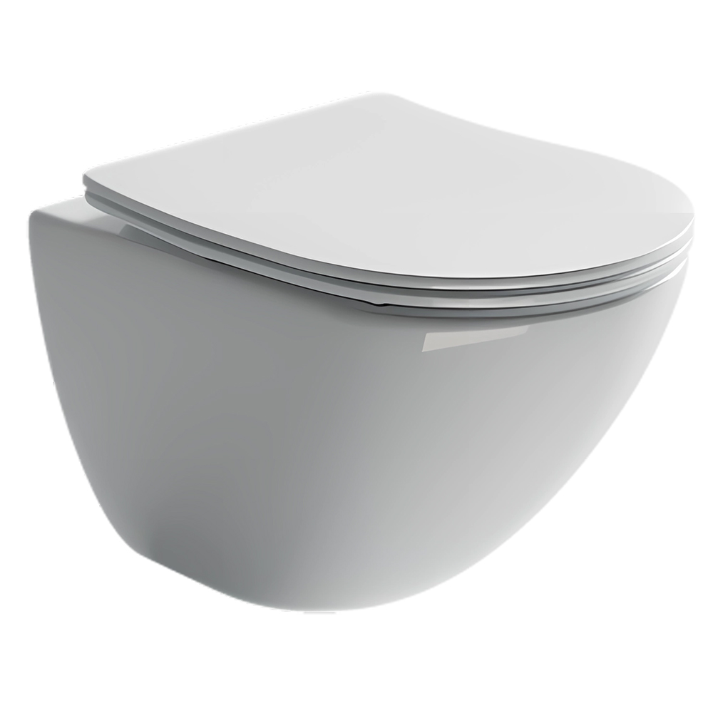 Унитаз подвесной Ceramica Nova Mono CN1905 50х35 с сиденьем и креплением (белый)