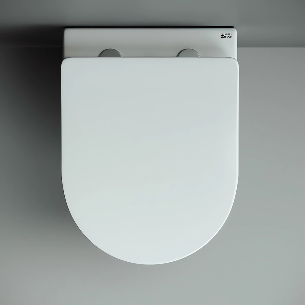 Унитаз подвесной Ceramica Nova Mono CN1905 50х35 с сиденьем и креплением (белый)