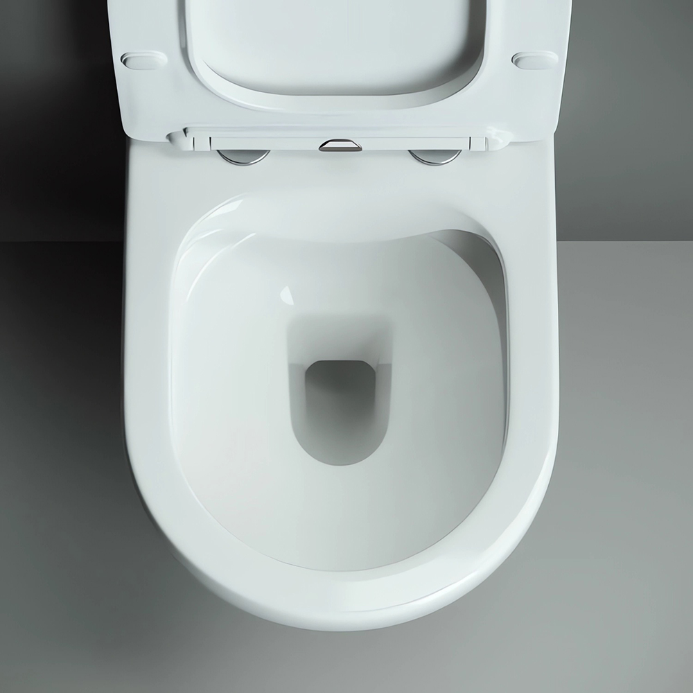 Унитаз подвесной Ceramica Nova Mono CN1905 50х35 с сиденьем и креплением (белый)