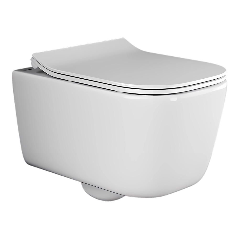 Унитаз подвесной Ceramica Nova New day CN3005 51х35 с креплением и сиденьем (белый) 