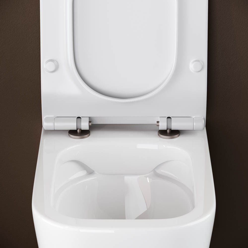 Унитаз подвесной Ceramica Nova New day CN3005 51х35 с креплением и сиденьем (белый) 