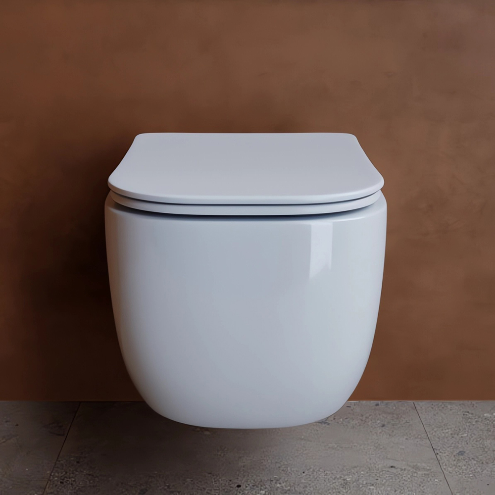 Унитаз подвесной Ceramica Nova Noel CN3013 52.5х36 с сиденьем и креплением (белый)