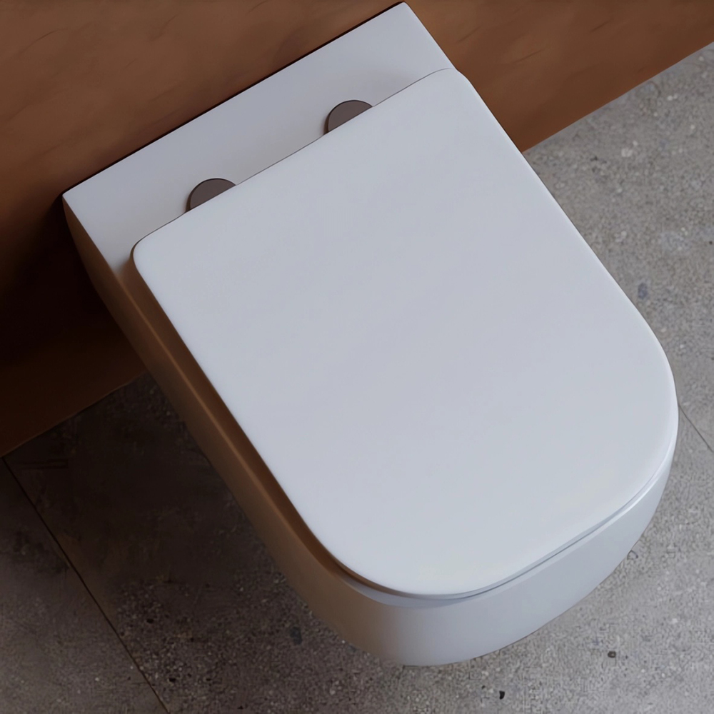 Унитаз подвесной Ceramica Nova Noel CN3013 52.5х36 с сиденьем и креплением (белый)